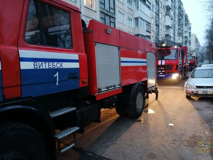 В Витебске пожарные дважды за сутки спасали одну и ту же женщину