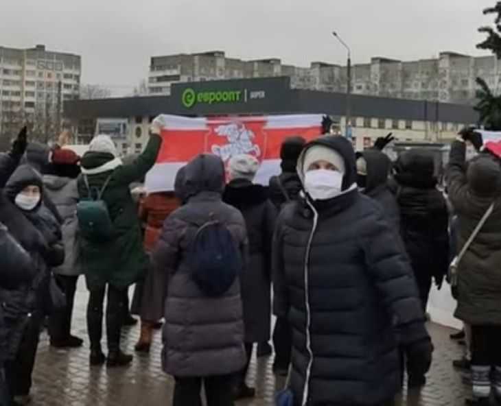 В Минске пенсионеры снова вышли на традиционную акцию протеста