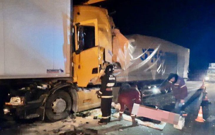 Столкнулись три фуры. В Беларуси ночью в страшной аварии на М1 погиб дальнобойщик