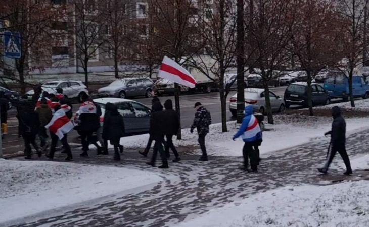 Жители Минска вышли на акцию протеста