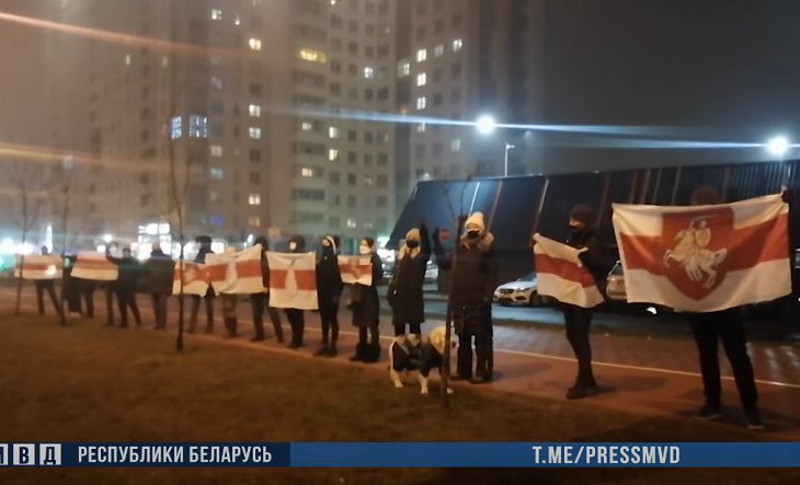МВД: 25 человек задержано за участие в несанкционированных мероприятиях 5 января в Минске