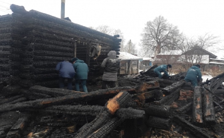 Шесть человек заживо сгорели на пожаре в деревне в новогоднюю ночь         