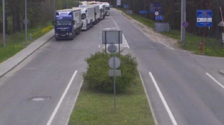 Суперочередь на границе. Свыше 1 200 фур стоят на выезд из Беларуси фура