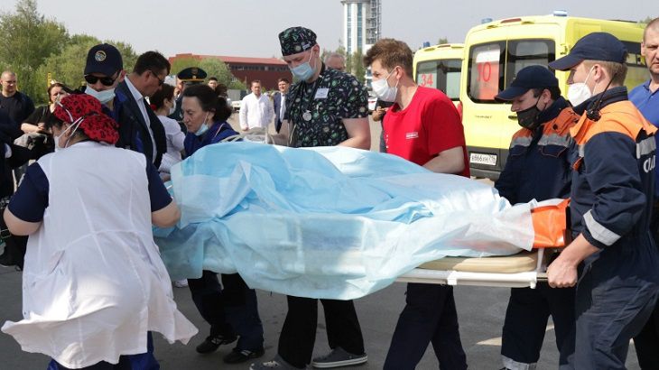 Пятерых детей, пострадавших после стрельбы в Казани, на вертолете отправили в Москву