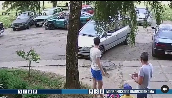 В Могилеве бесправник повредил три авто и ударился в бега ДТП