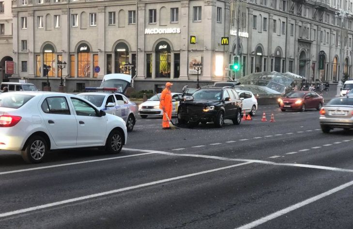 В центре Минска произошло ДТП с двумя малолетними пассажирами ДТП