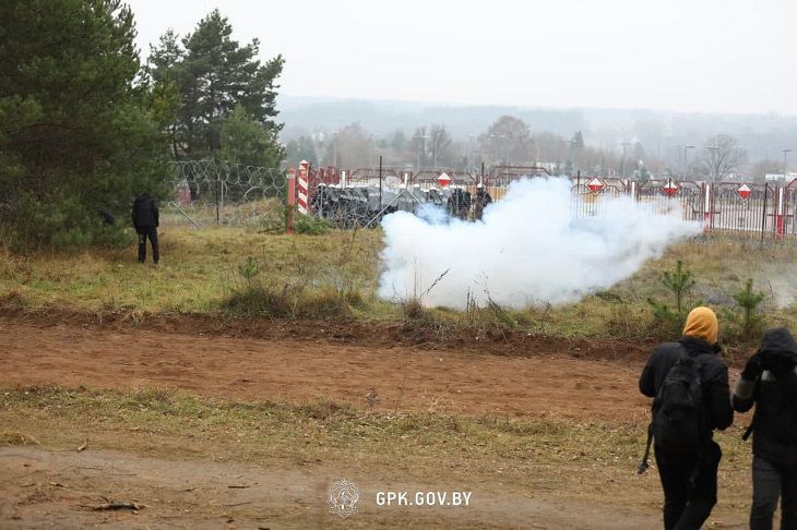 СК проводит проверку по факту применения Польшей 23 ноября спецсредств в отношении мигрантов граница