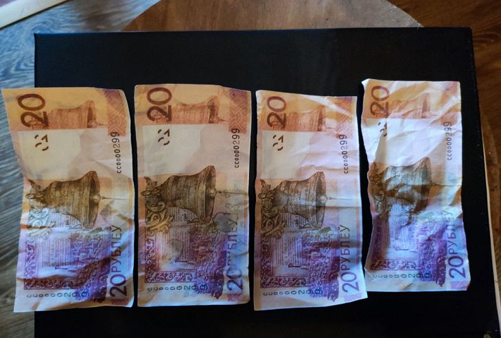 В Бобруйске двое парней расплачивались фальшивыми купюрами, напечатанными на принтере деньги