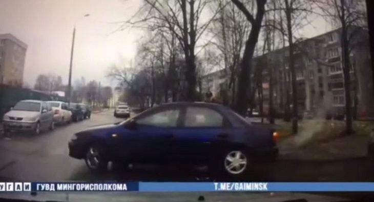 В Минске пьяный водитель повредил несколько авто автомобиль