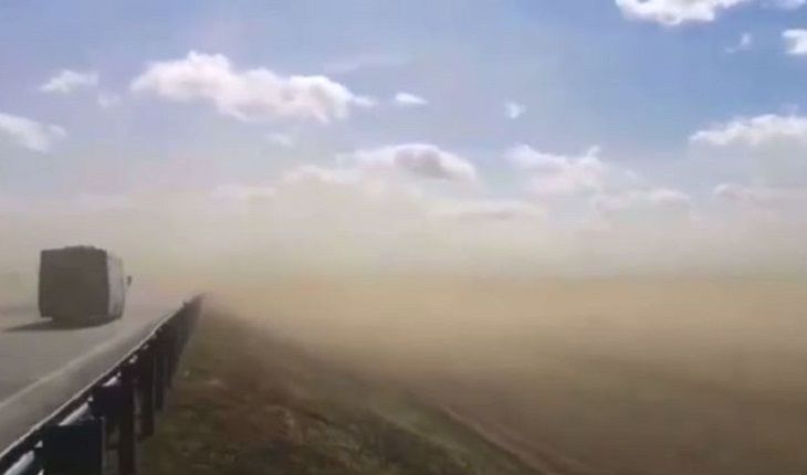 Песчаная буря обрушилась на Гродненский район поле