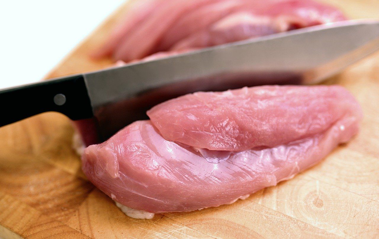 Мясо Нож