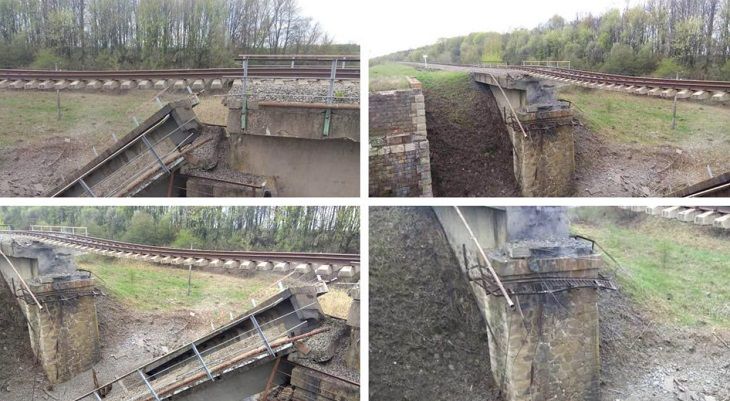 Губернатор Курской области РФ сообщил о диверсии по обрушению ж/д моста