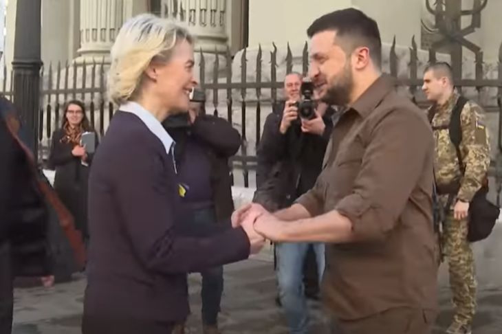 Дер Ляйн Зеленский