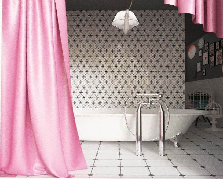 Шторка в ванной