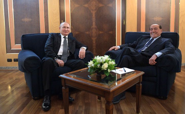 Берлускони предложил себя и Меркель в качестве посредников между Путиным и Украиной встреча