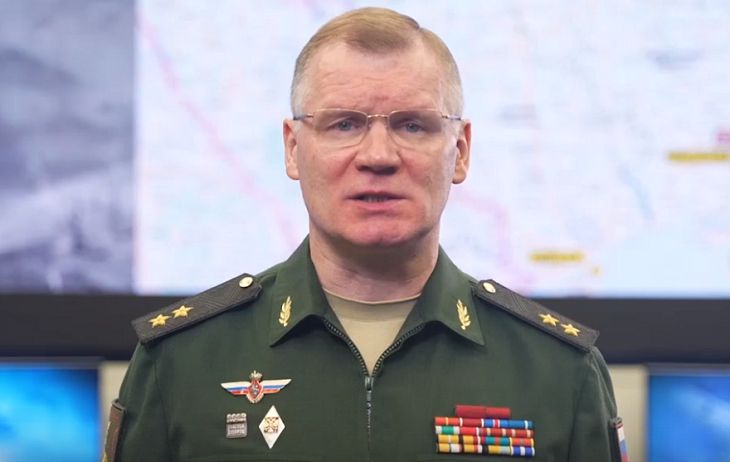 ВКС РФ ударили по украинской танковой бригаде во время погрузки на станции Моисеевка Игорь Конашенков