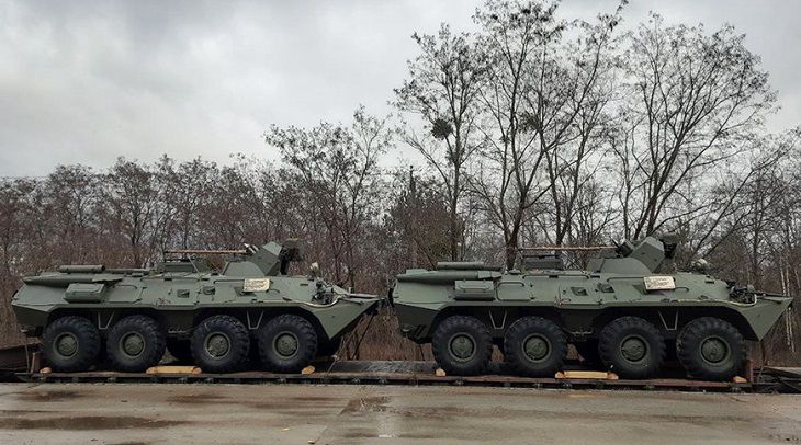 Партия новых БТР-82A прибыла в Беларусь техника