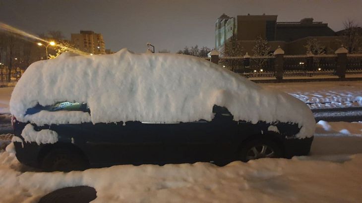 Сильный снег и ветер. Оранжевый уровень опасности объявлен в Беларуси на 21 февраля
