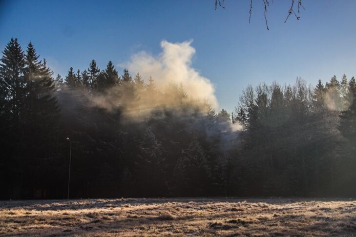 Зима, природа