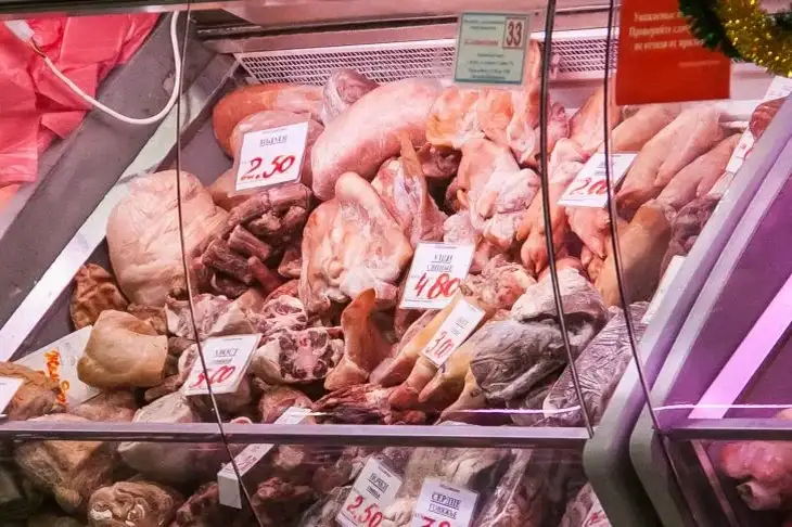 Прилавок с мясом