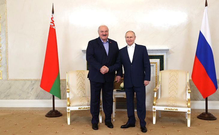 Песков: Путин и Лукашенко во время встречи обсудили в том числе ЧВК «Вагнер»