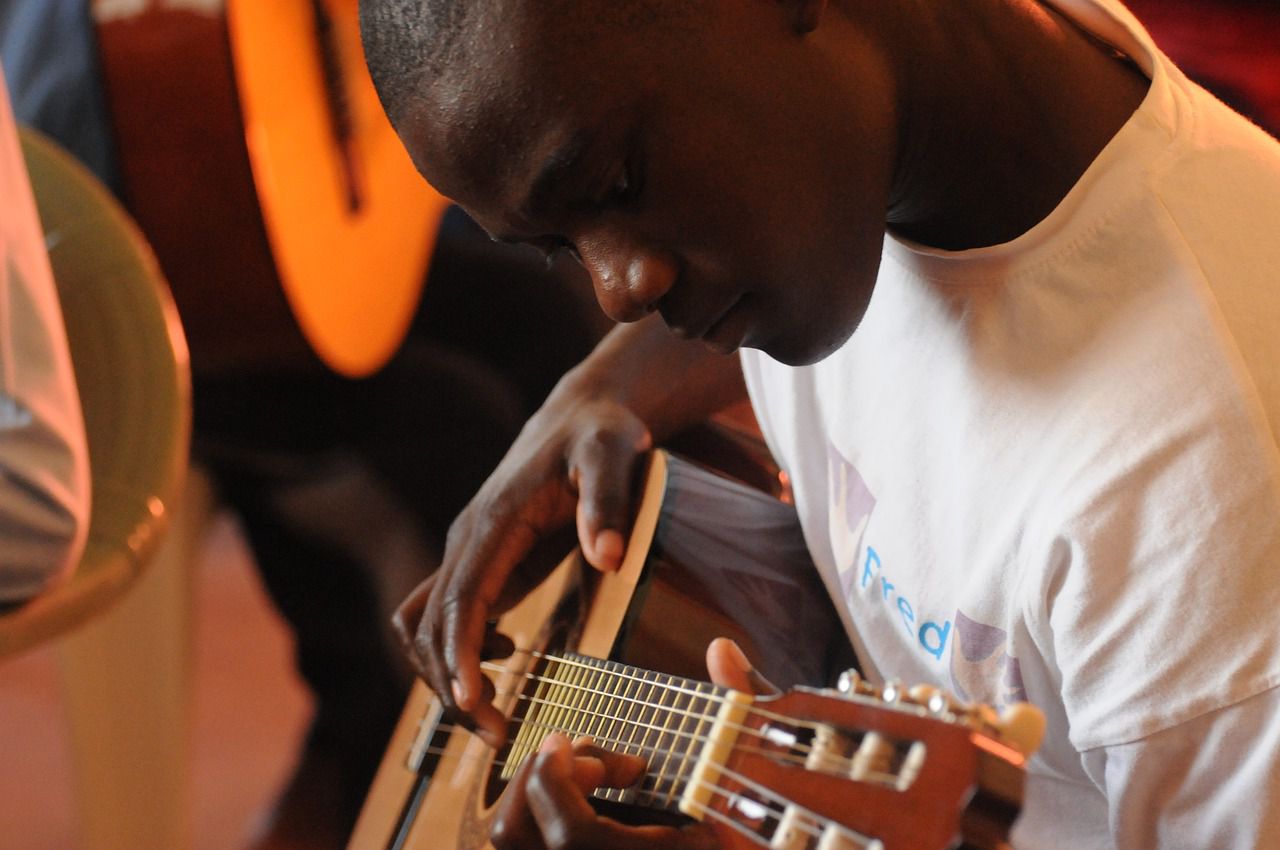 guitar playing