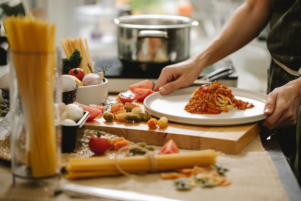 pasta cooking