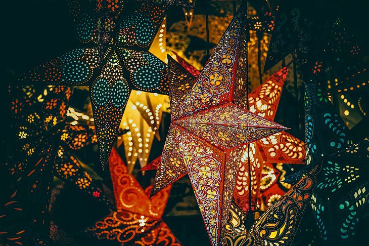 DIY Christmas stars: Interior ideas stars