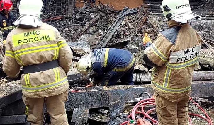 Спасатели разобрали более 90 % обрушившихся конструкций «Крокуса»