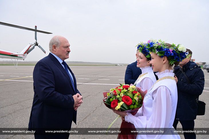 Сегодня, 2 апреля, Александра Лукашенко заметили в Гродно