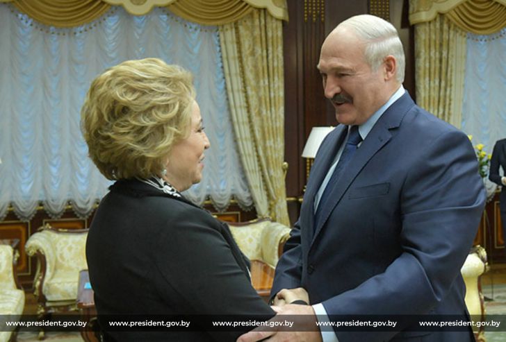 Матвиенко и Лукашенко