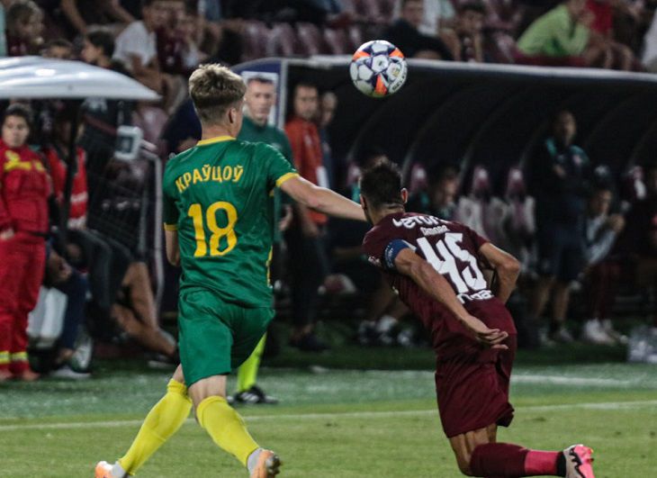 Футбол. Квалификация Лиги конференций. Белорусский «Неман» сразился с известным румынским клубом футбол