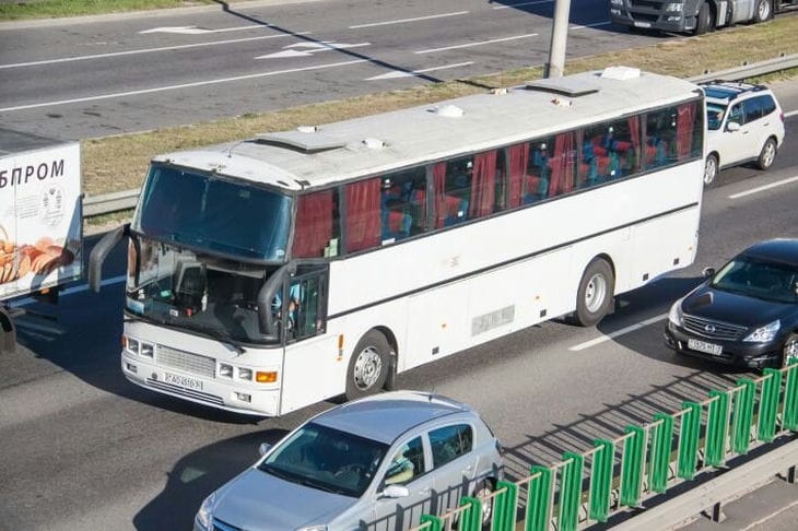 На границе Беларуси и Польши застряли 90 автобусов: комментарий Погранкомитета Автобус