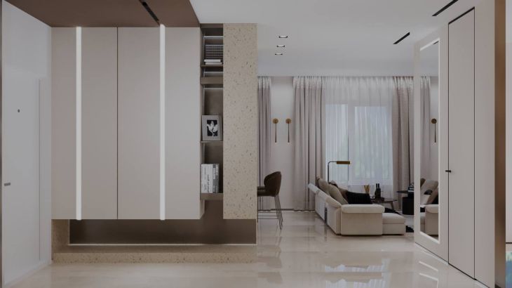 Зачем делить гостиную на 2 зоны: тренд из Скандинавии, который подойдет даже для 18 квадратов интерьер