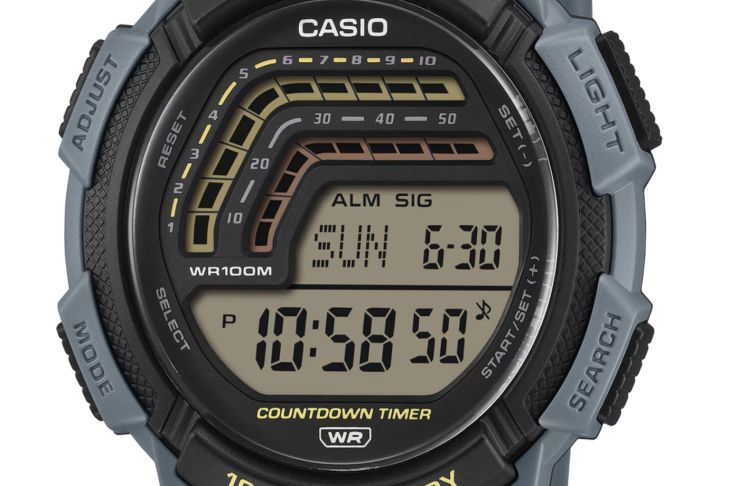 Ретро-дизайн и десятилетняя автономность: Casio представила новую линейку цифровых часов WS1800 Часы