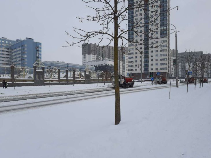 Минск в снегу: вот сколько людей и техники в эти минуты сражаются с сугробами город
