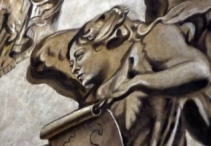 После реставрации в римской базилике нашли ангела, похожего на премьер-министра Италии ангел