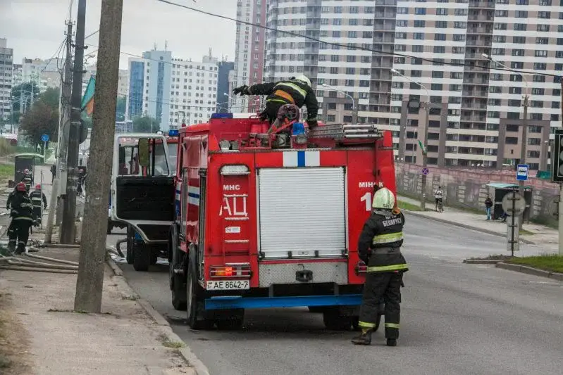 В Минске горел центр олимпийской подготовки: спасла «Молния» Спасатели