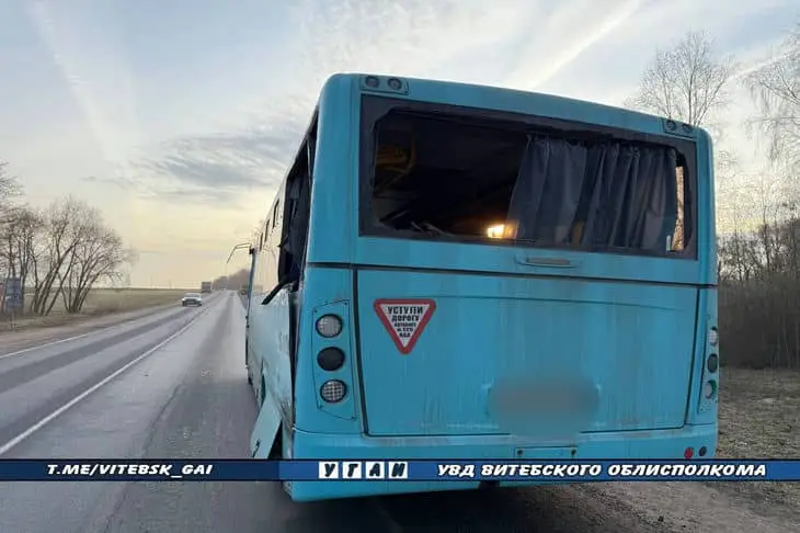 ДТП в Витебском районе: грузовик столкнулся с рейсовым автобусом, есть пострадавшие Автобус
