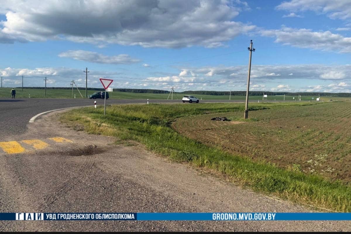 В Гродненском районе в ДТП с мотоциклом и грузовиком погиб человек ДТП с мотоциклом