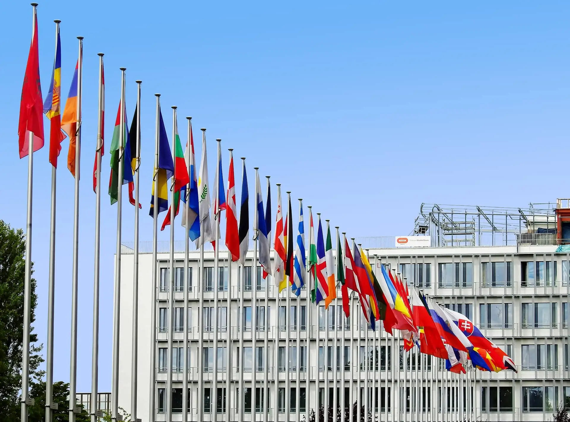 Венгрия помешала продвижению заявок Украины и Молдовы на вступление в ЕС Флаги в Европе