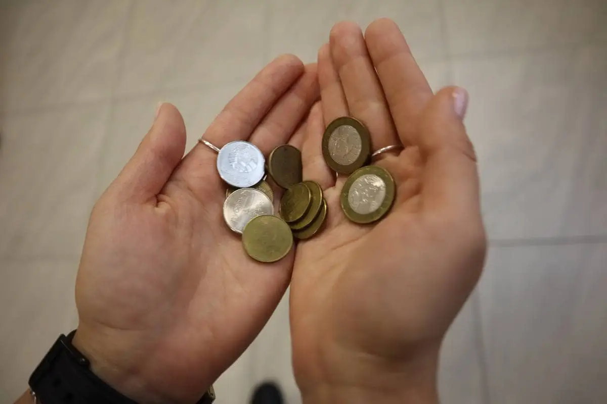 Уплатить госпошлину за регистрацию по месту жительства или пребывания стало проще в Беларуси Монеты в руке