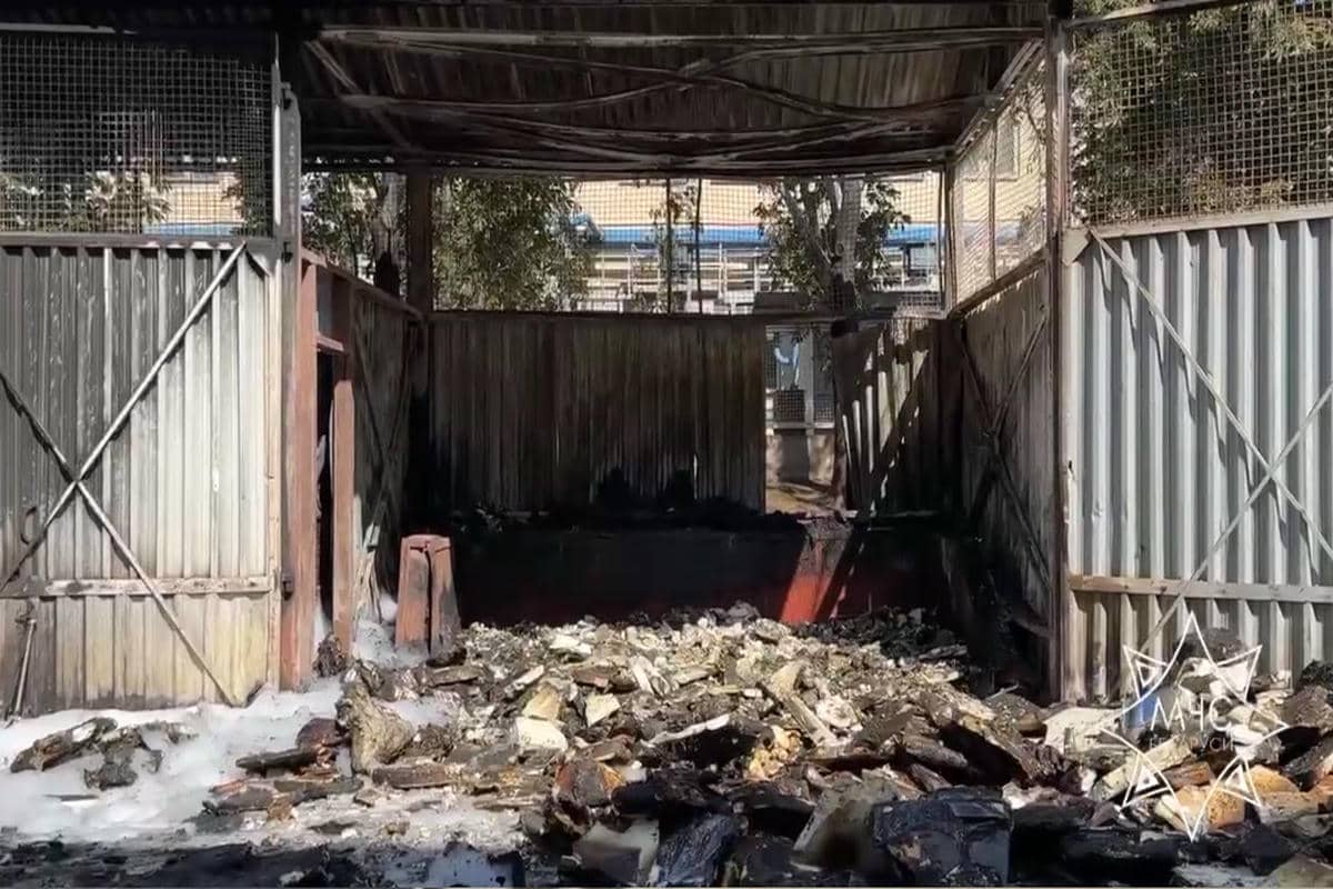 МЧС ликвидировало загорание вторичного сырья на территории предприятия «Атлант» Загорание на предприятии