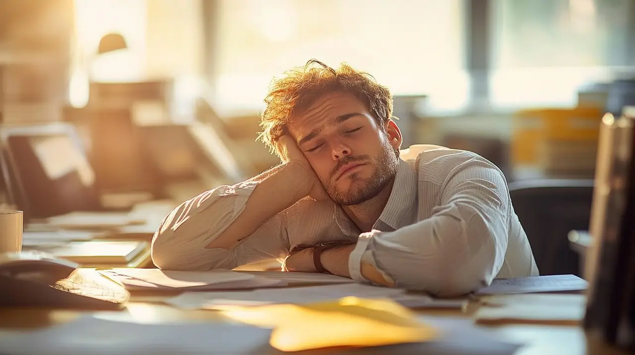 Работа мечты? В Беларуси работник официально трудился меньше 5 минут в день мужчина спит