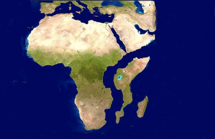 Африка раскалывается на две части