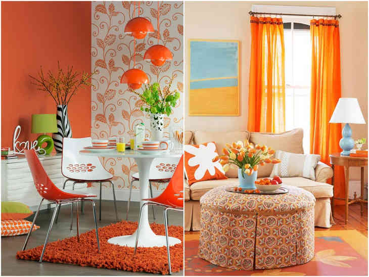 Апельсиновое настроение: оранжевый цвет в дизайне интерьера