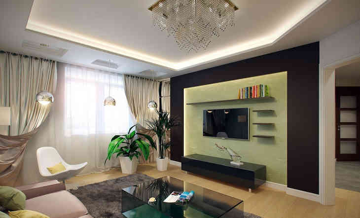 Как оформить ТВ-зону в гостиной