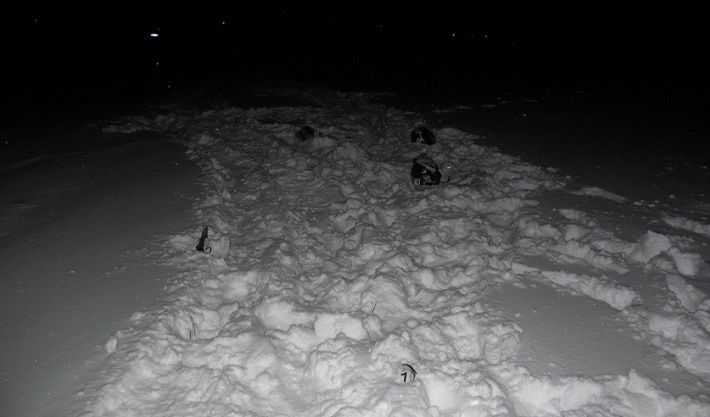 Под Миорами двое мужчин погибли, катаясь на снегоходе