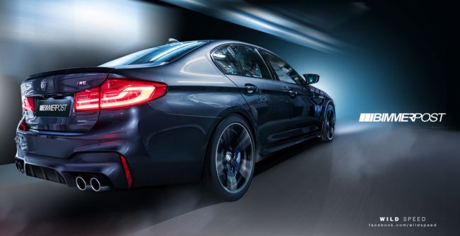 Новый «заряженный» седан BMW M5 представили в Сети