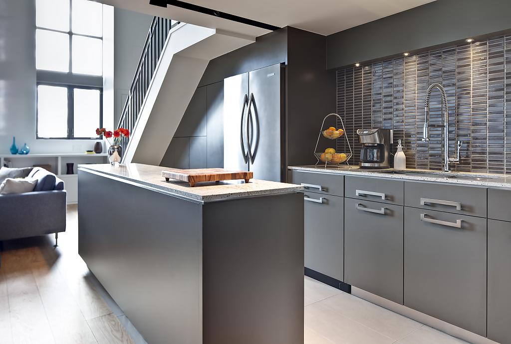 Серый цвет в дизайне интерьера кухни